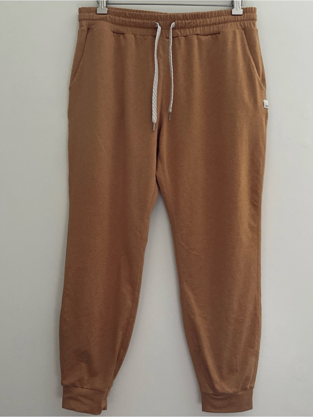 Vuori Performance Jogger Dreamknit Yellow Heather Women's Size M Cuffed Hem